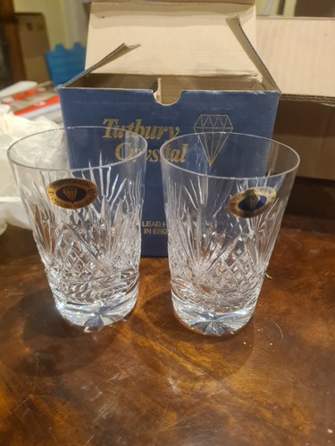 Pair new tutbury crystal - new,