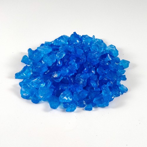 Royal blue crushed glass - blue,
