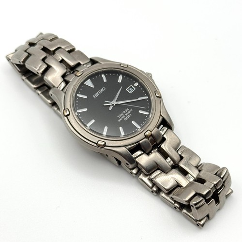 Seiko titanium men watch - men's, 5