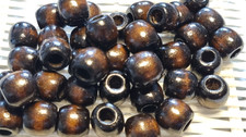 Large round darkbrown wooden - large,