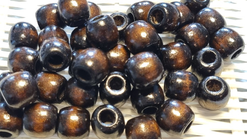 Large round darkbrown - large, wooden