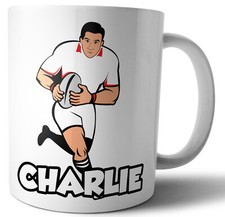 Personalised Mug Rugby Player