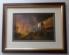 RAILWAY PRINT BY PHILIP D HAWKINS - TWILIGHT OF THE TWENTIES