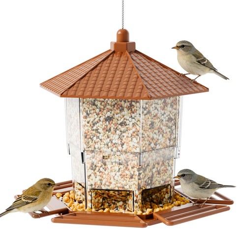 Yieach hopper bird feeders for - feeders,