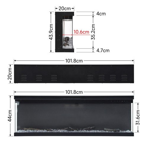 Electric fireplace 80 - electric,