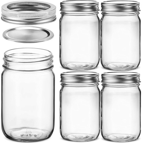 Mason jars regular mouth - oz,