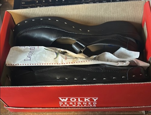 Wolky strap cloggy - wolky, black