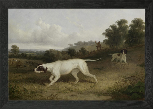 Hunting scene with dogs and - with,