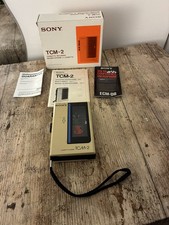 Sony TCM-2 Cassette Recorder Walkman  Boxed Original Packaging + instructions 