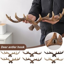 Scandinavian Vintage Deer Antlers Wall Hooks – Coat Rack, Key Holder Wall Decor