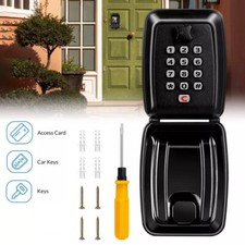 12 Digit Key Lock Box Safe Wall Mounted Outdoor High Security Code Push Button