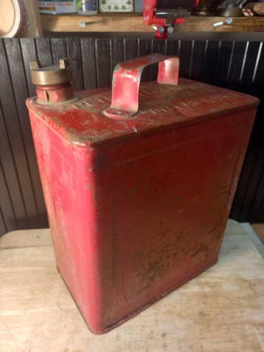 Vintage gallon fuel can with - 2,