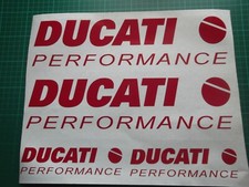 DUCATI PERFORMANCE  Sticker Decal x 4.   Choice of 19 colours