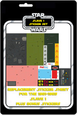 Star Wars Boba Fett Slave 1 Vintage Replacement Sticker Sheet Mandalorian Extras