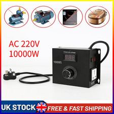 High-Power 10000W AC 220V SCR Voltage Regulator Motor FAN Speed Controller UK