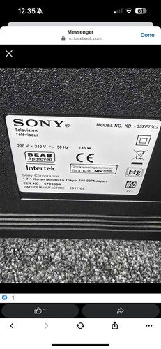 Sony bravia 55inch - sony, tv
