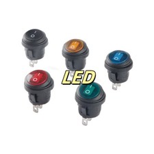 LED Round Rocker Switch ON-OFF
