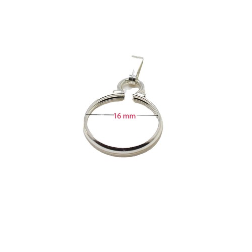 Silver 20mm coin bezel - coin, bezel/