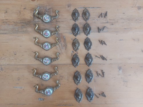 Vintage antique ceramic - 6x,