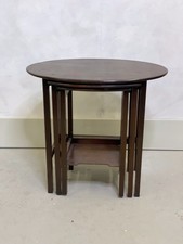 Antique Oval top Mahogany Nest