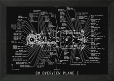 SM OVERVIEW PLANE I Framed
