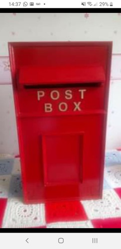 Wedding mail card - box, royal
