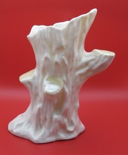 BELLEEK POTTERY VASE - Shamrock pattern Tree trunk vase