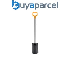 Fiskars 1066717 Solid Metal Rounded Spade Shovel FSK1066717