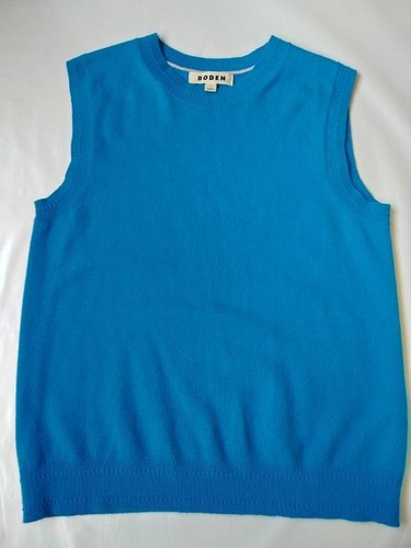 Women boden blue cashmere vest - women,