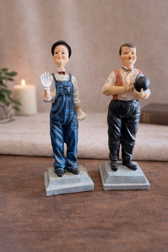 Vintage comedy duo figurines - vintage,