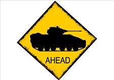 Tank Crossing Australian Style Road Sign Reproduction Vintage Style Road Sign