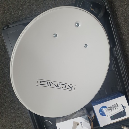 New konig portable satellite - new,