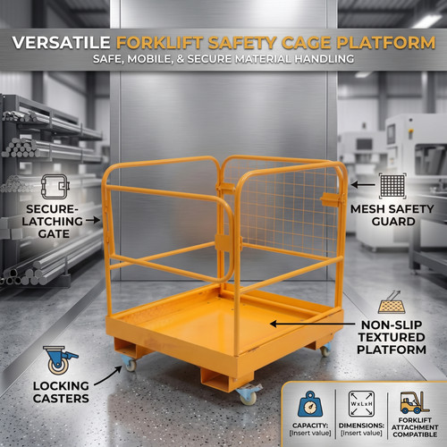 Xtron forklift safety cage - xtron,