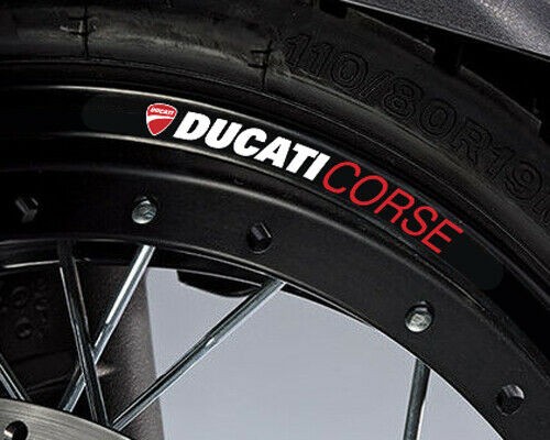 Ducati corse wheel decals - 8x,