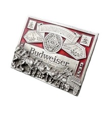 American vintage Budweiser metal belt buckle made in the USA never been used