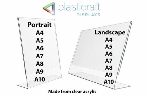 Acrylic menu poster holder - poster,