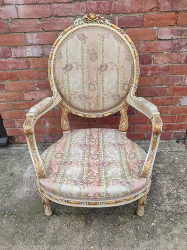 Antique french louis painted - antique,