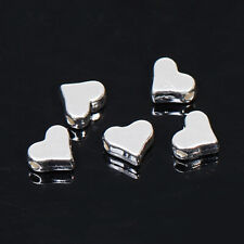 Heart Metal Spacer Beads 20pcs