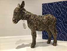 Shudehill Giftware Bronzed Donkey Standing Mule Gift Figurine Ornament Figure