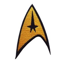 Star Trek Original Style Communicator badge Iron On Patch Sew on Embroidered New