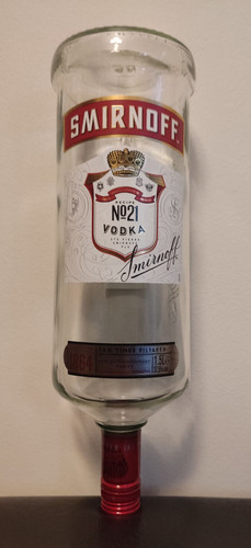 Empty smirnoff vodka - empty, no