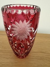 Vintage Cranberry Red Cut