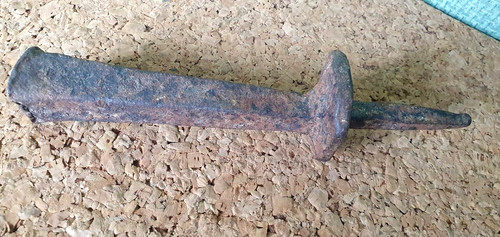 Old primitive hand - primitive, forged