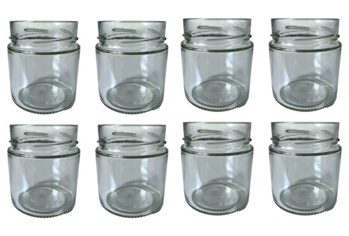 Glass decorative jars - decorative, x8