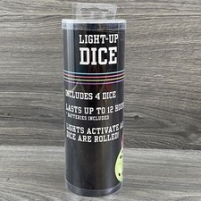 Light Up Dice (4) Dice Board Games Replacement Dice Multicolor Lights Activate