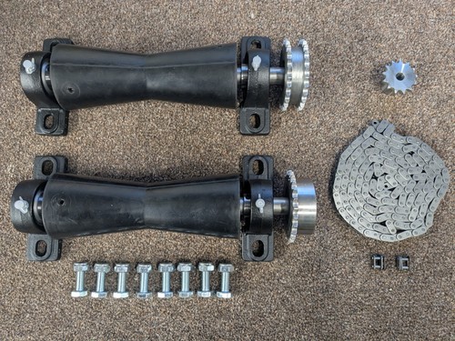 Motorcycle roller starter kit - roller,