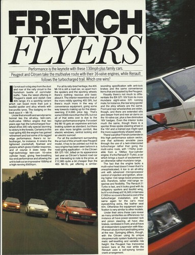 Citroen gti 16v peugeot - bx,