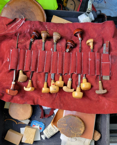 Set wood carving chisels - set,