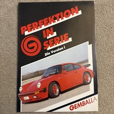 GEMBALLA PORSCHE 911 VERSION I Tuning Prospectus 4 pages German text