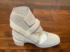 CHANEL Ivory 2017 Perforated Suede Coco Mark Quilted Ankle Boots Size 8 / 38